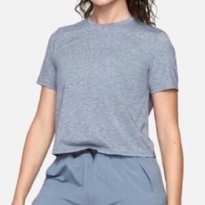 Outdoor Voices cropped tee - Heather Blue - Size M